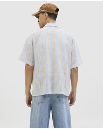 Jack & Jones - Jorbellagio Crochet Shirt SS SN