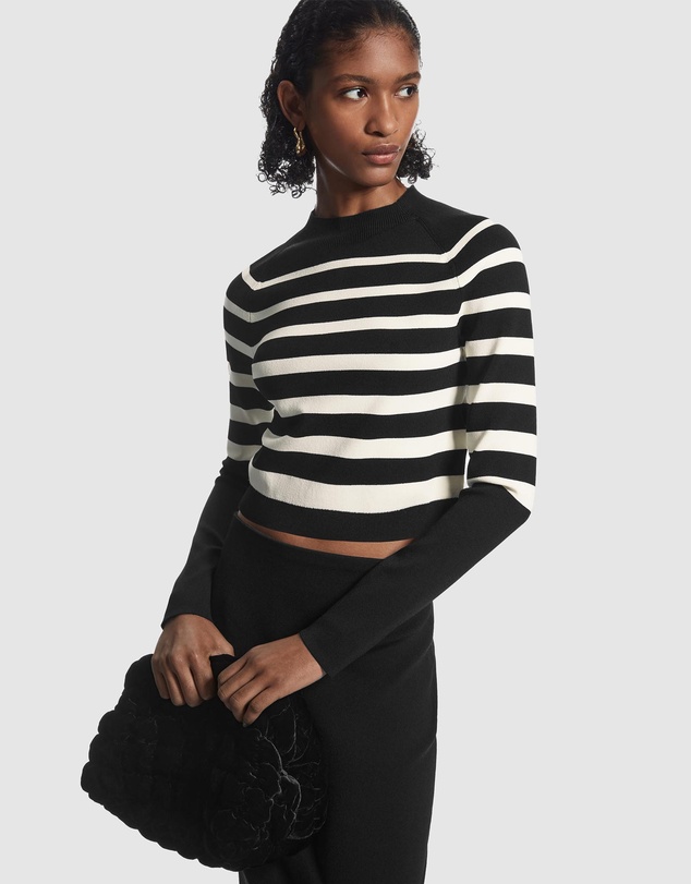 COS - Cropped Knitted Mock-neck Top