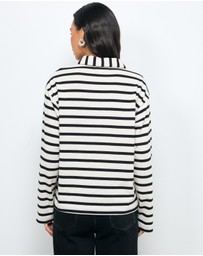 AERE - Stripe Cotton Polo