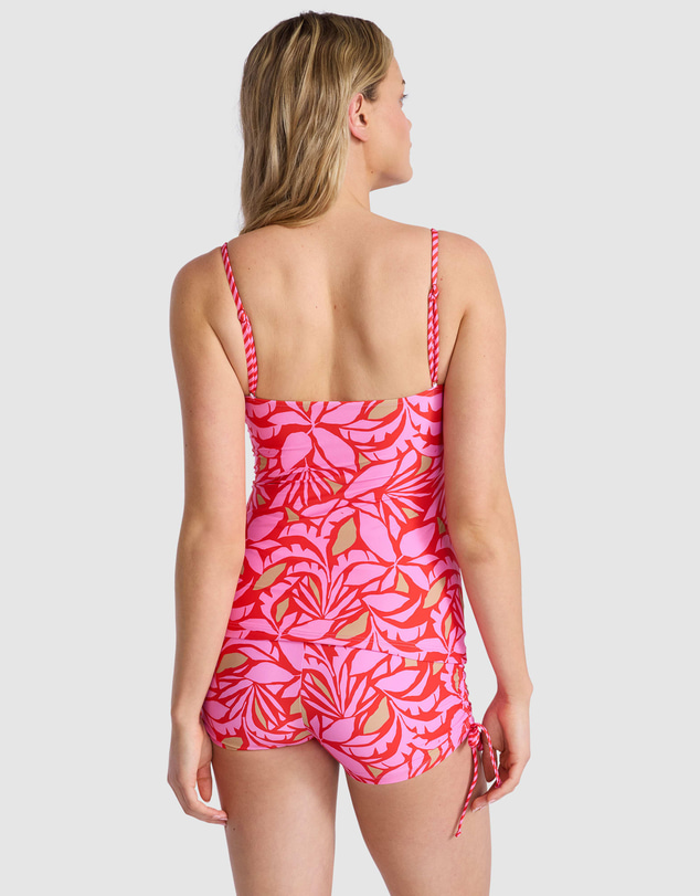 Seafolly - Retro Reef Drawstring Boyleg Bikini Bottom