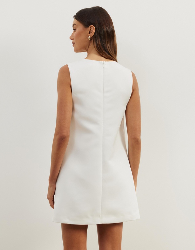 Atmos&Here - Poppy Structured Satin Mini Dress