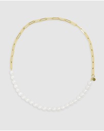 CA Jewellery - Pearl Necklace Gold