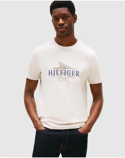 Tommy Hilfiger - Tropical Logo Crew Neck T-Shirt