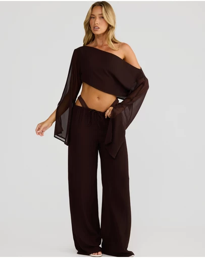 Vacay Swimwear - Bella Pant Chocolate