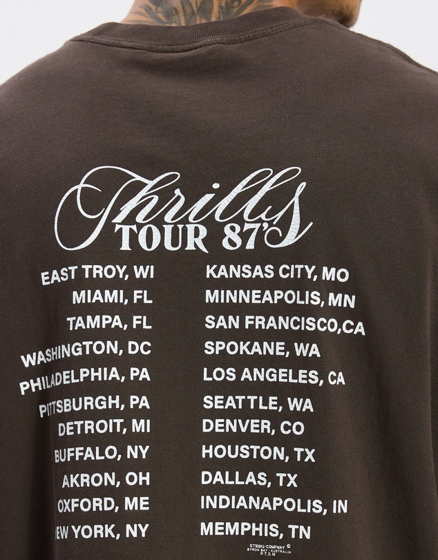 Thrills - Superior Power Box Fit Oversize Cropped Ringer Tee
