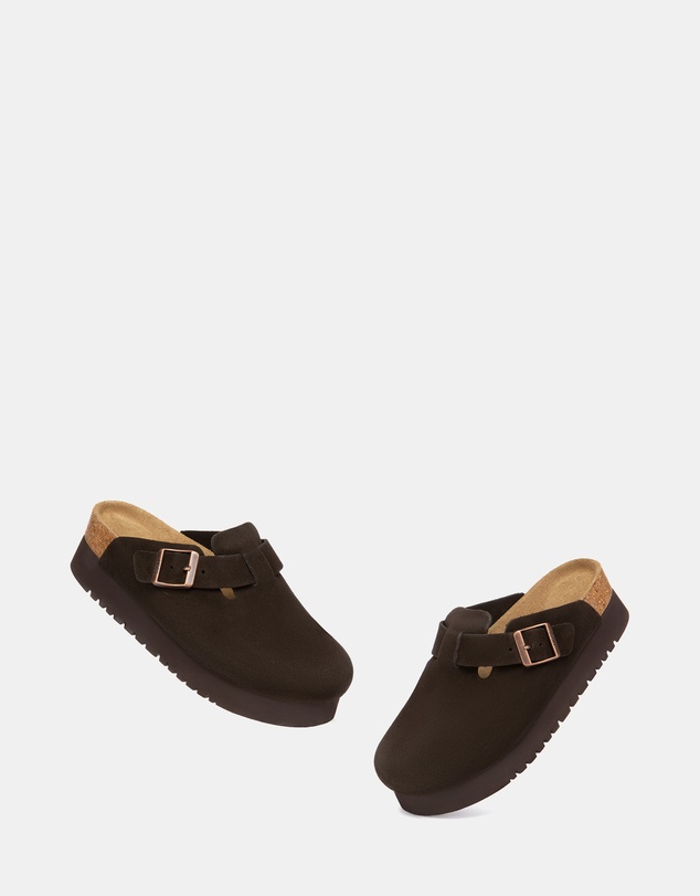EVERAU - Australian Shepherd Ugg Berrin Platform Cow Suede Upper Loafer Oxfords Flats