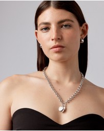 Michael Hill - Mother of Pearl Love Heart Pendant in Sterling Silver