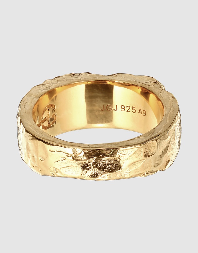 Haze & Glory - ICONIC EXCLUSIVE - Ring Signet Quartz Citrine Gemstone 925 Sterling Silver Vermeil