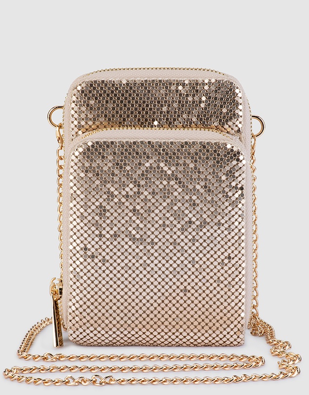 Olga Berg - Elton Mesh Cross Body Bag