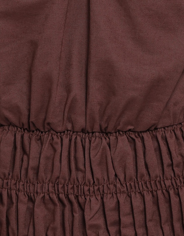 Petal & Pup - Lucilla Shirred Waist Top - Chocolate