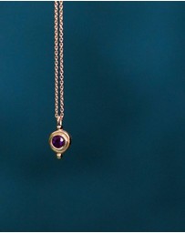 Ottoman Hands - February Birthstone Pendant Necklace