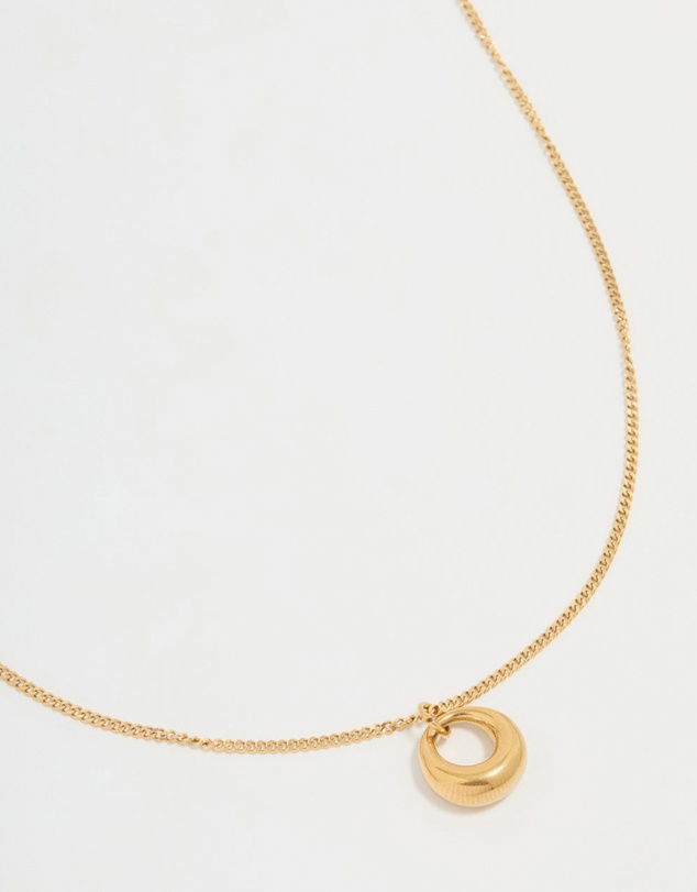 Lovisa - Waterproof Gold Plated Stainless Steel Bold Pendant Necklace