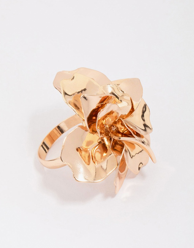 Lovisa - Gold Metal Flower Ring