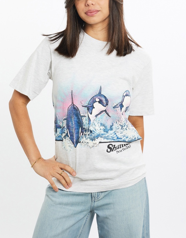 Vintage by The Real Deal - Pre Loved - Vintage 1989 Sea World 'Shamu' Wildlife Tee
