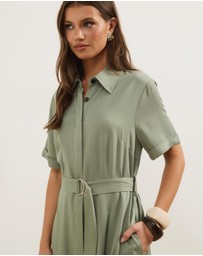 Atmos&Here - Harriet Viscose Twill Midi Dress