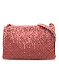 Pre-Loved by Azura Reborn - Pre-Loved Nappa Intrecciato Embroidered Fold Over Crossbody