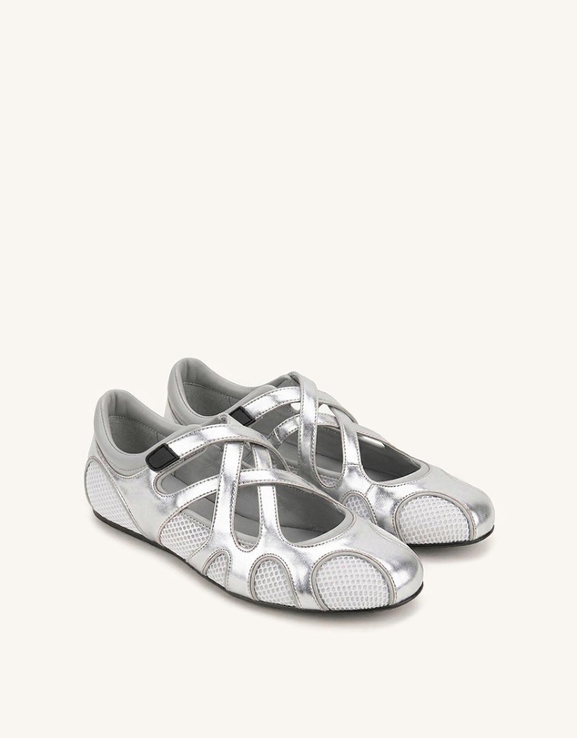 JW PEI - Thalia Mesh Panel Multi-Strap Ballet Flats