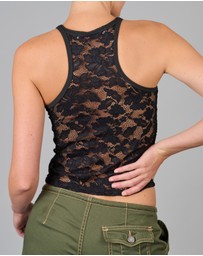 Love and Nostalgia - The Good Girl Super Racer Back - Black
