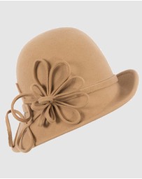 Max Alexander - Winter Felt Mocca Cloche Hat