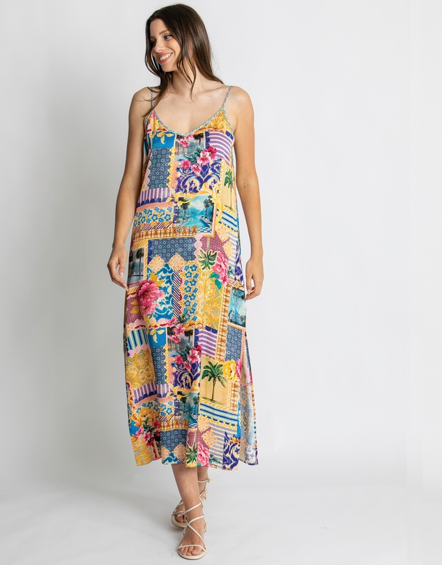 KACHEL - Hailey Slip Maxi Dress