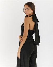 Amelius - Eloise Linen Halter Jumpsuit