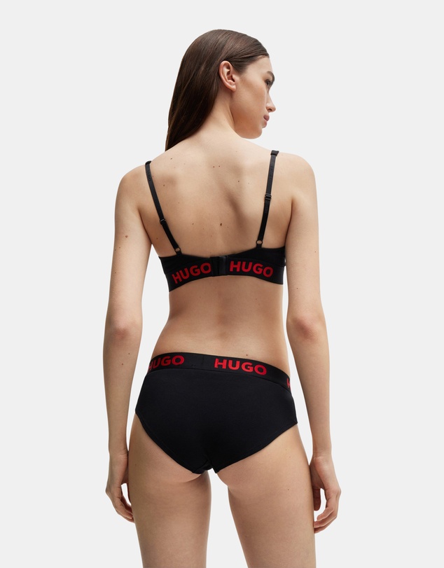 HUGO - Stretch-Cotton Triangle Bra 