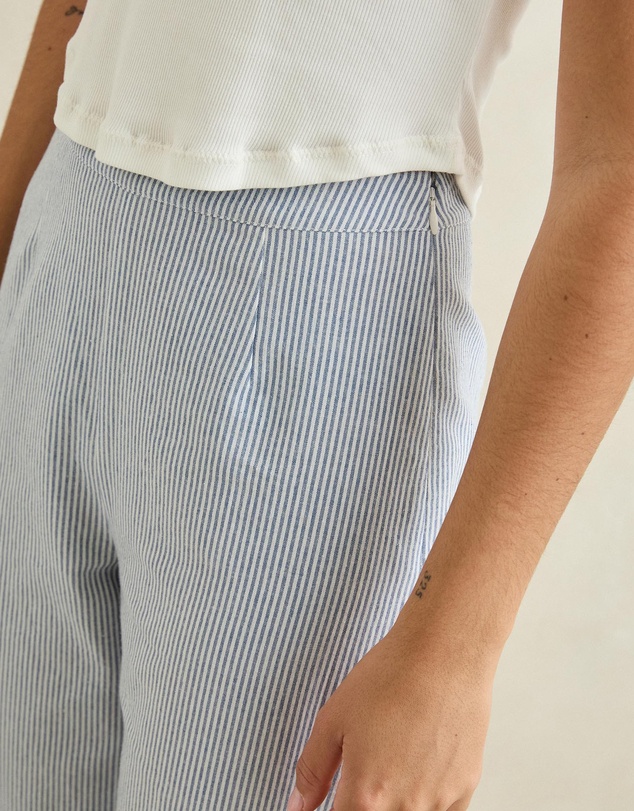 Rhythm - Valley Stripe Wide Leg Pants - ICONIC EXCLUSIVE