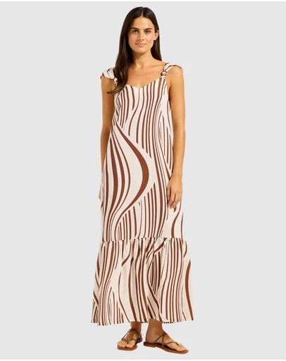 Seafolly - Coastline Tie Back Maxi Dress