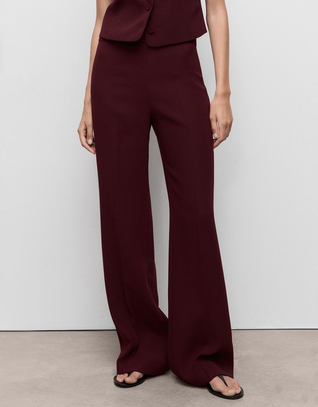 M.N.G - Straight Mid-Rise Suit Trousers