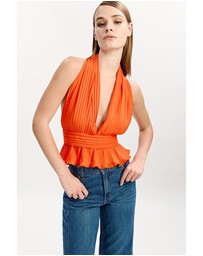 Bardot - Amala Pleated Halter Neck