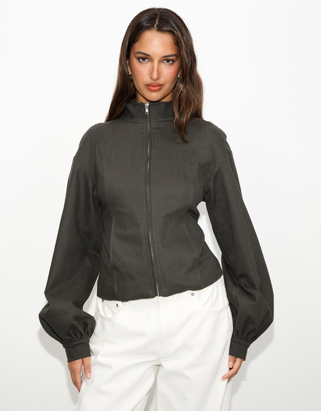 Dazie - Isla Cotton Bomber Jacket