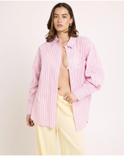 Subtitled - Coby Crisp Oversized Long Sleeve Shirt