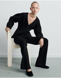 M.N.G - Straight Trousers With Openings