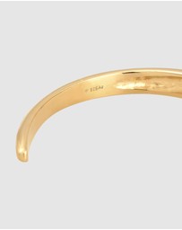 Elli Jewelry - Bracelet Bangle Round Open Elegant in 925 Sterling Silver Gold Plated