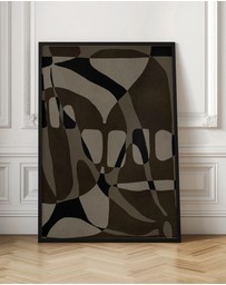 Olive et Oriel - Contour 1 by Shatha Al Dafai Art Print