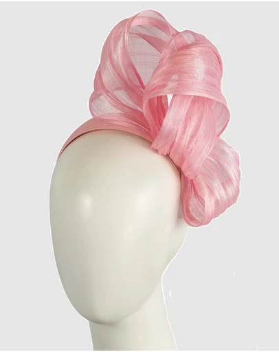 Fillies Collection - Bespoke Pink Bow Racing Fascinator