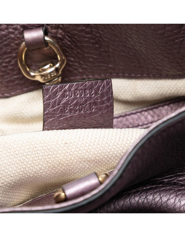 Pre-Loved by Azura Reborn - Pre-Loved Medium Metallic Leather Soho Chain Tote