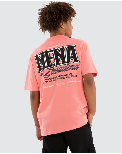 Nena & Pasadena - Fuchsia Box Fit Tee