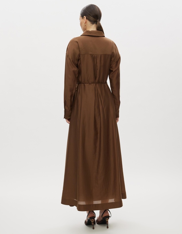 Revibe - Repaired Minima Esenciales Paloma Maxi Shirt Dress - AU 16