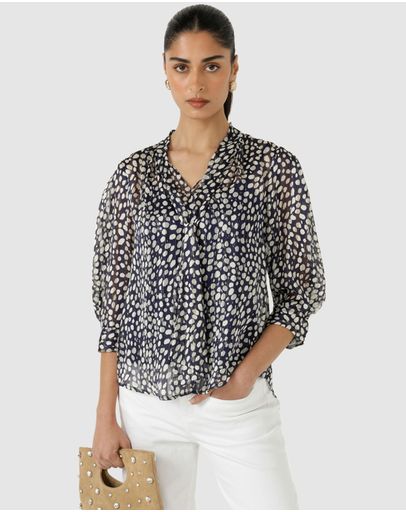 Navy White Spot