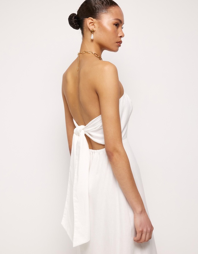 AERE - Adria Broderie Midi Dress