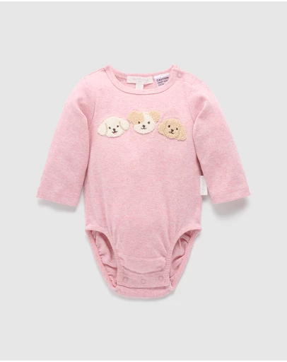 Purebaby - Applique Bodysuit-Kids-Babies