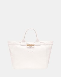 Longchamp - Le Roseau Canvas Tote Bag - Large
