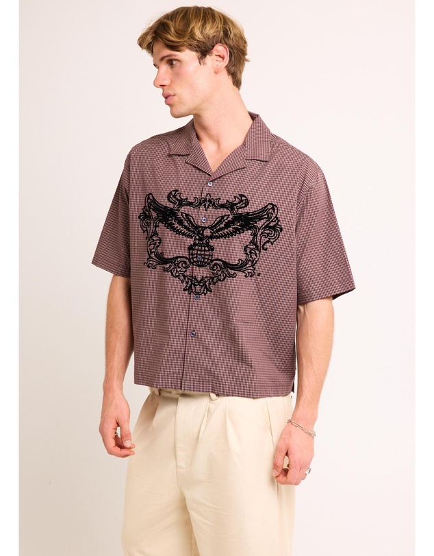 Black Noise White Rain - Hawk SHort Sleeve Shirt