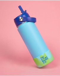 The Somewhere Co - Dusty Blue Swirl Bottle 500ml
