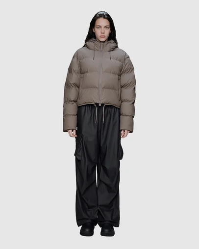 RAINS - Women's Alta Short Puffer Jacket Cinder