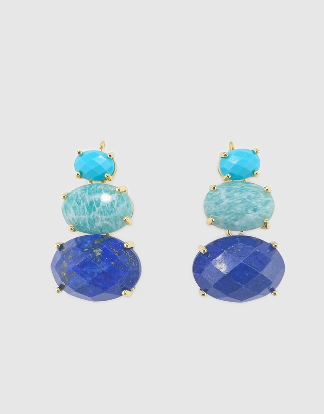 Miz Casa and Co - Cleo Gemstone Studs Earrings