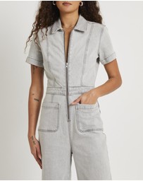 Insight - Nikki Denim Maxi Boiler Suit