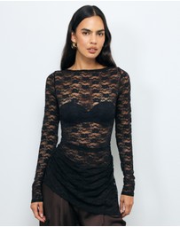 AERE - Ari Lace Asymm Top