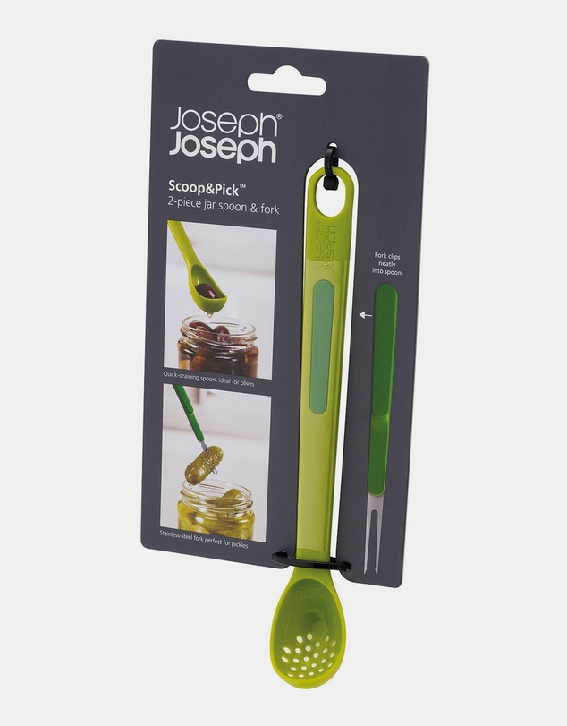 Joseph Joseph - Scoop&Pick™ 2-piece Antipasti Set - Green